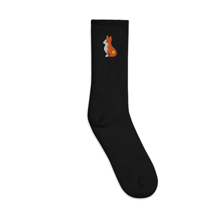 The Corgi Socks in Black.