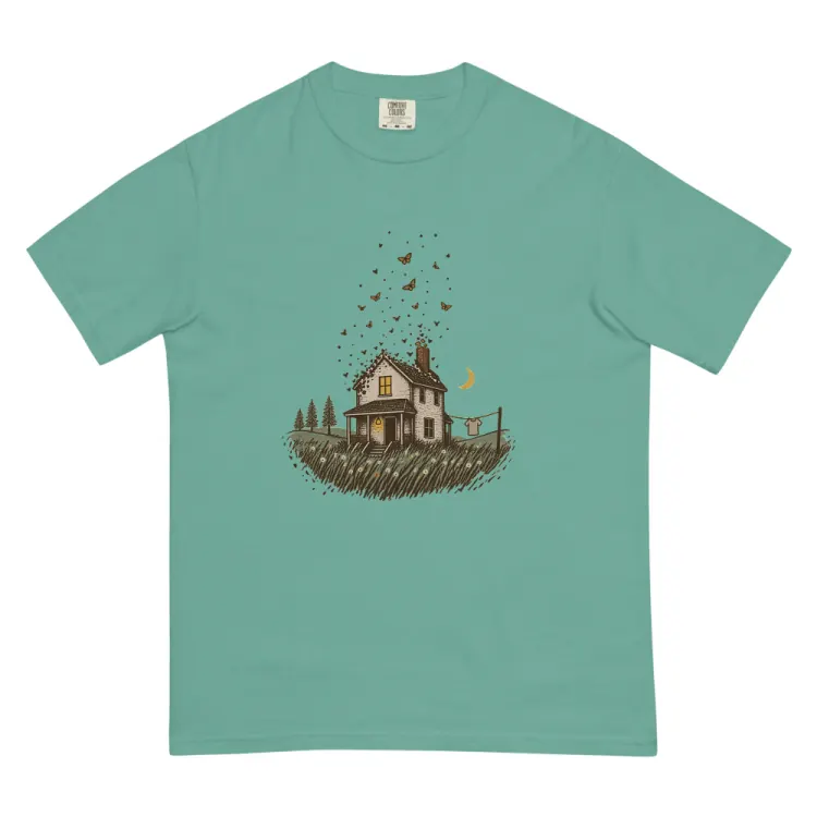 The Old House Tee in Seafoam.