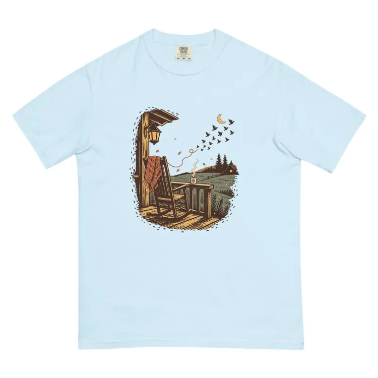 The Grandma's Chair Tee in Chambray.