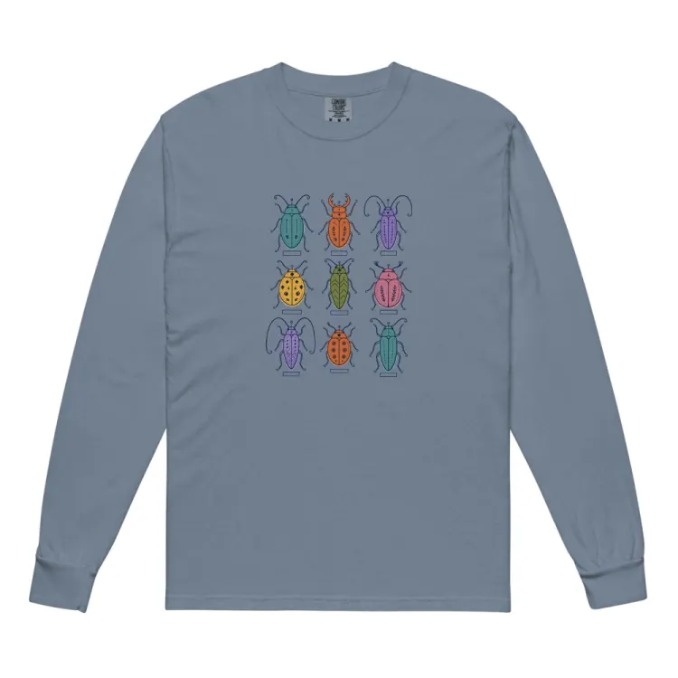 The Nine Beetles Long Sleeve in Blue Jean.
