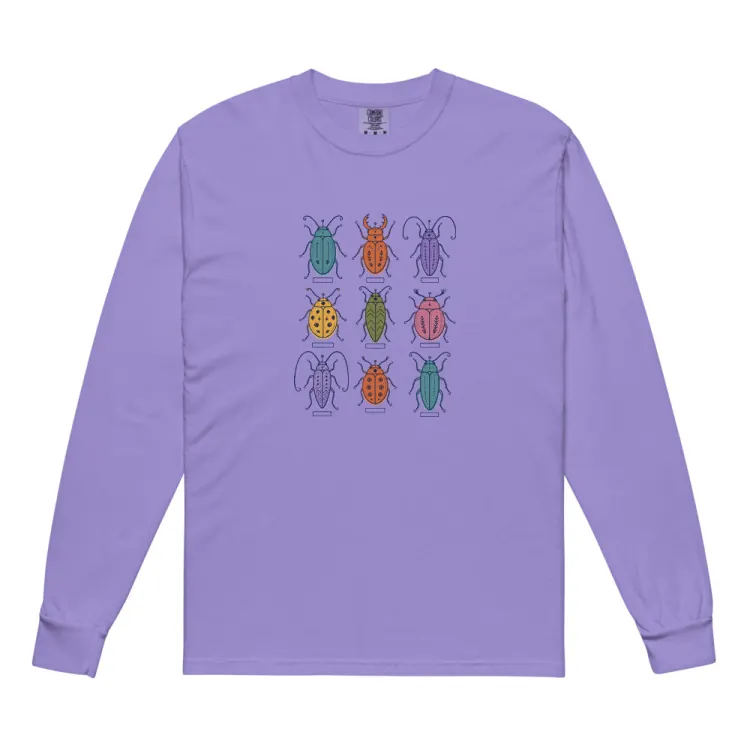 The Nine Beetles Long Sleeve in Violet.