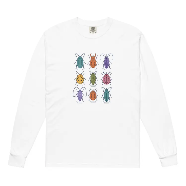 The Nine Beetles Long Sleeve in White.