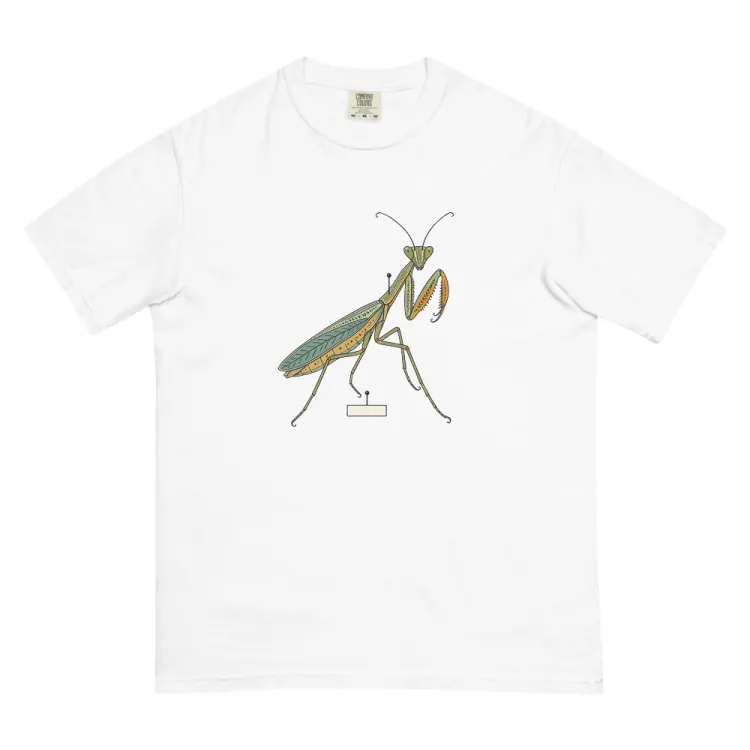 The Praying Mantis Tee in White.