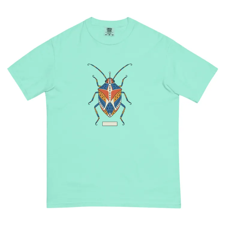 The Picasso Bug Tee in Chalky Mint.