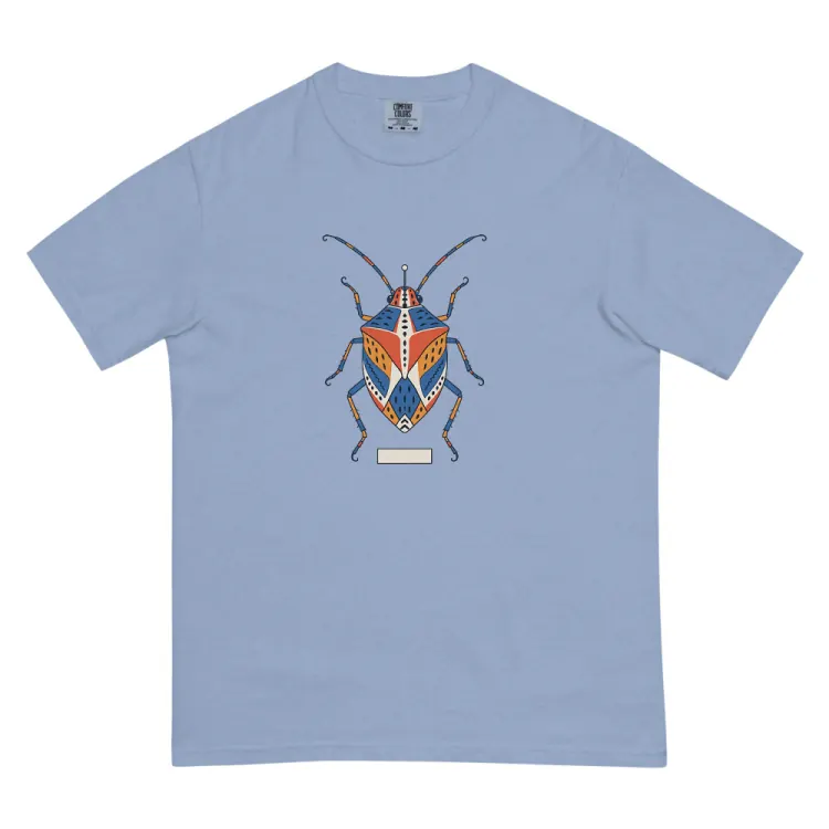 The Picasso Bug Tee in Washed Denim.