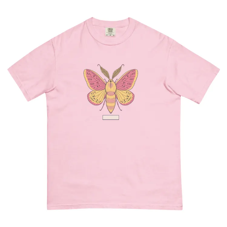 The Rosy Maple Moth Tee in Blossom.