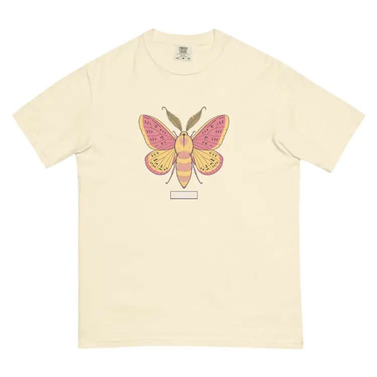 The Rosy Maple Moth Tee in Ivory.