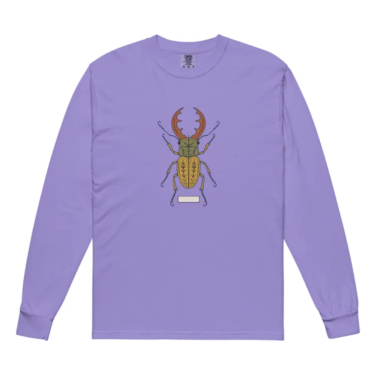 The Stag Beetle Long Sleeve in Violet.