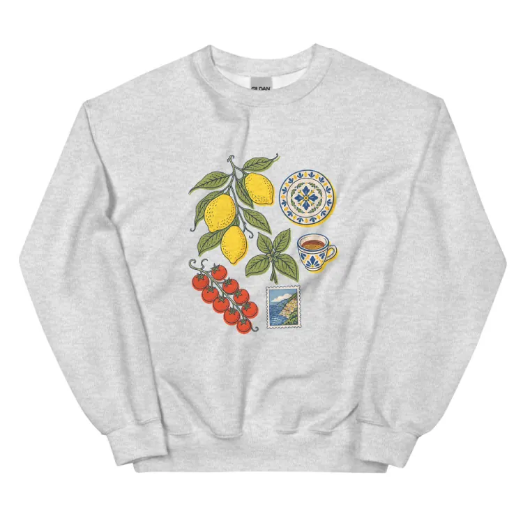The Amalfi, Elsewhere Crewneck in Ash.