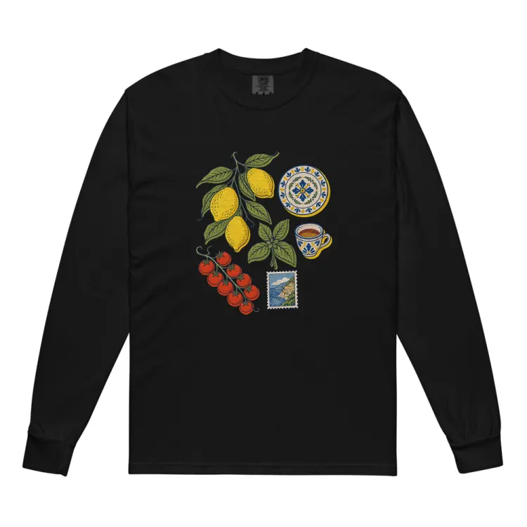 The Amalfi, Elsewhere Long Sleeve in Black.