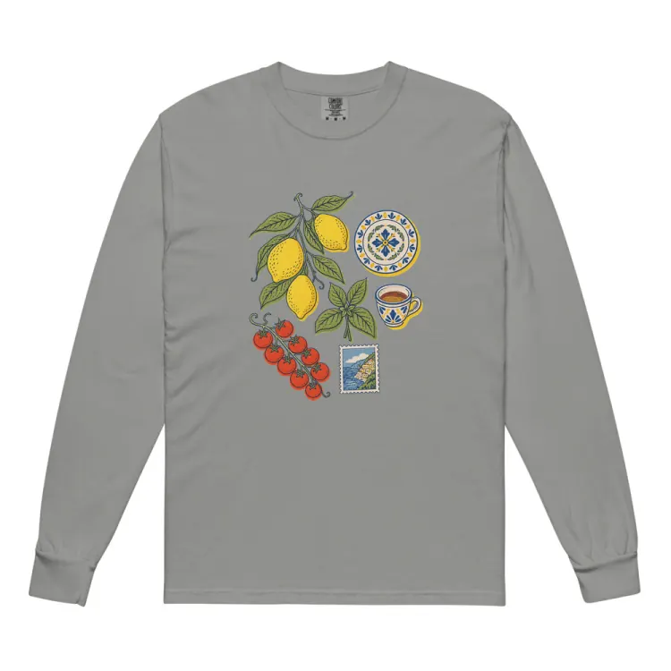 The Amalfi, Elsewhere Long Sleeve in Grey.