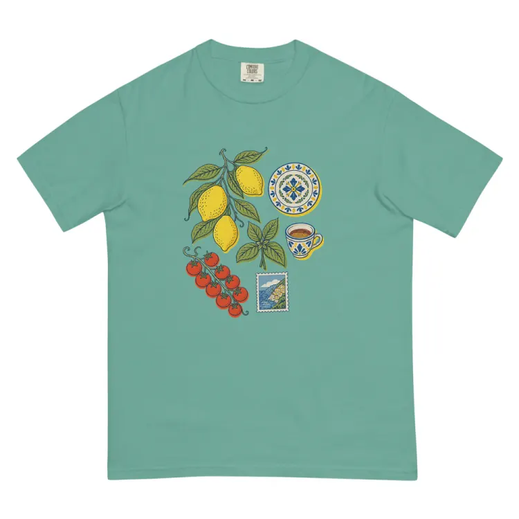 The Amalfi, Elsewhere Tee in Seafoam.