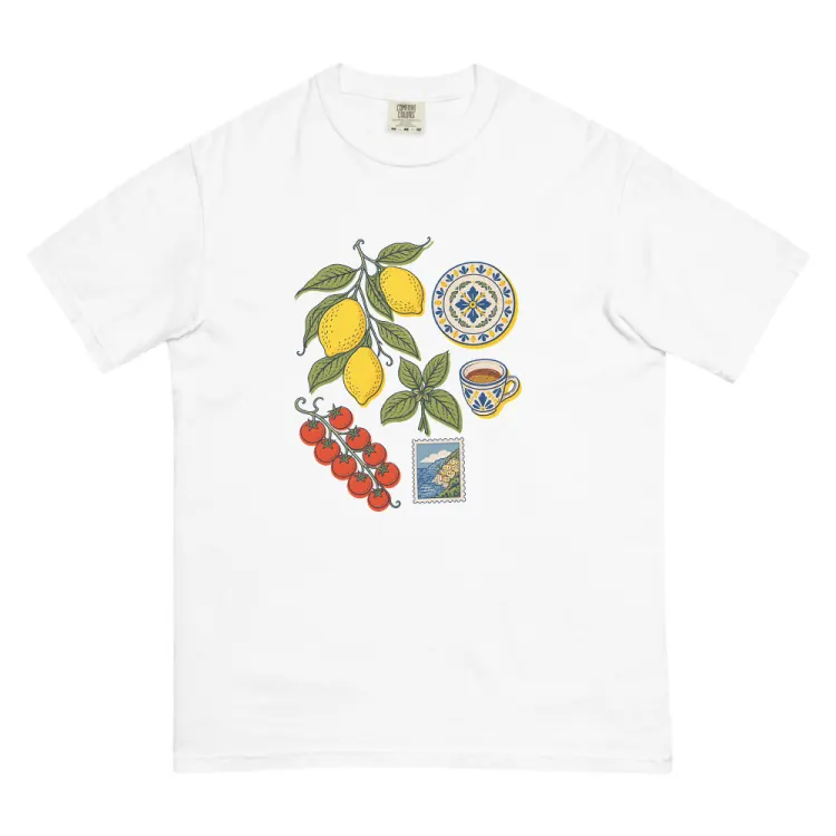 The Amalfi, Elsewhere Tee in White.