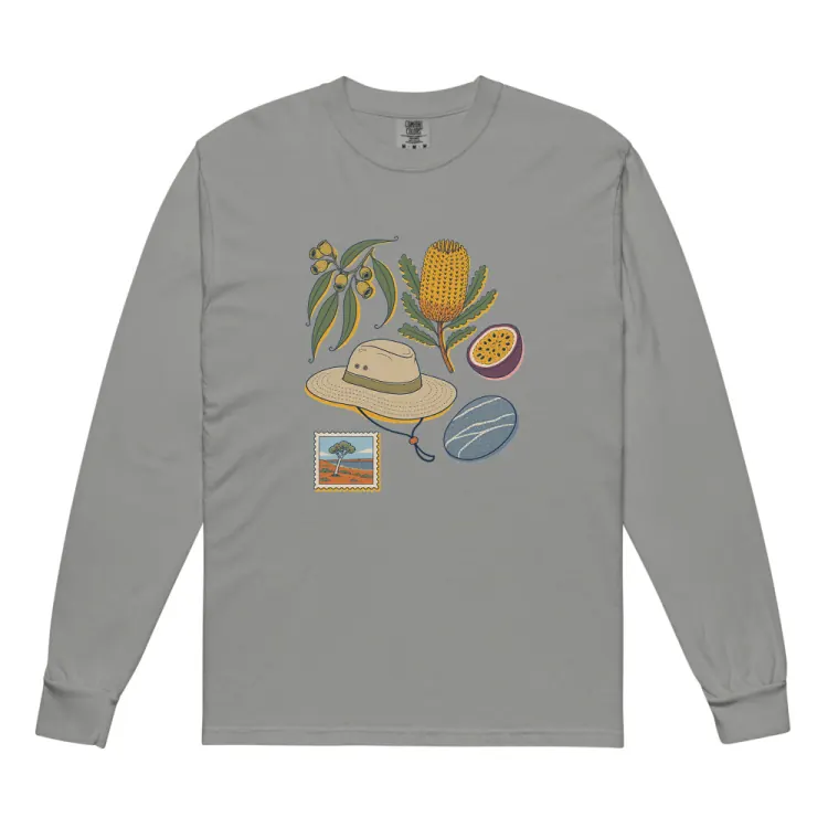 The Australia, Elsewhere Long Sleeve in Grey.