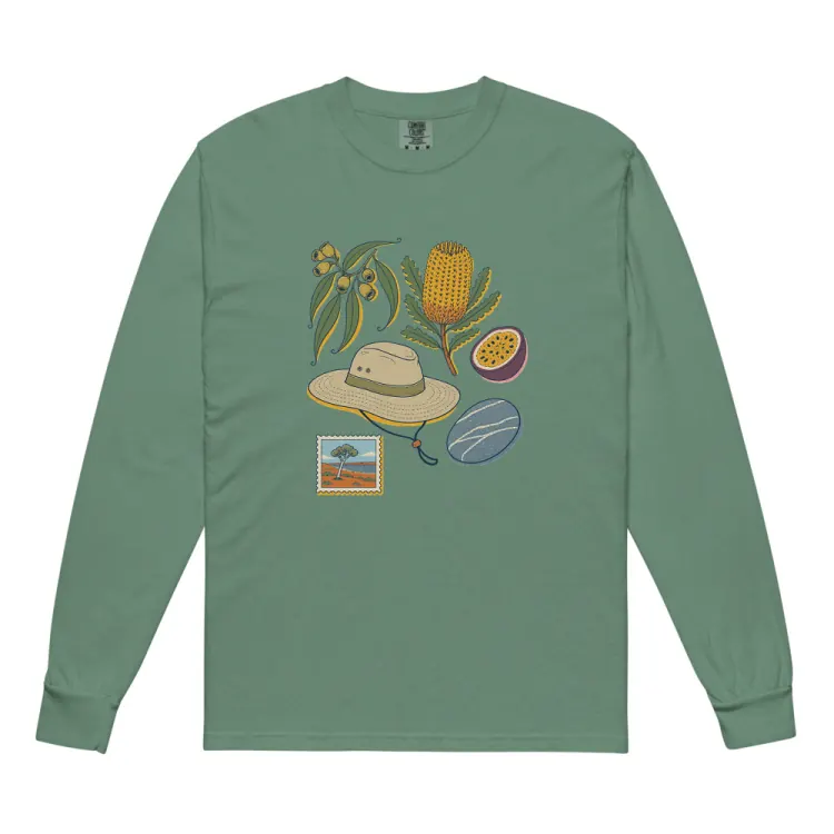 The Australia, Elsewhere Long Sleeve in Light Green.