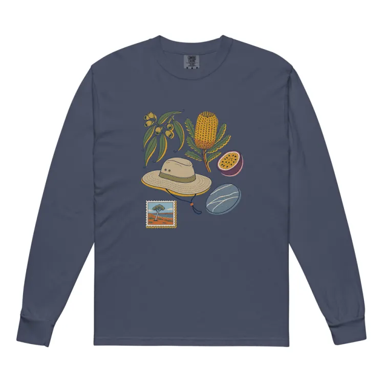 The Australia, Elsewhere Long Sleeve in Navy.