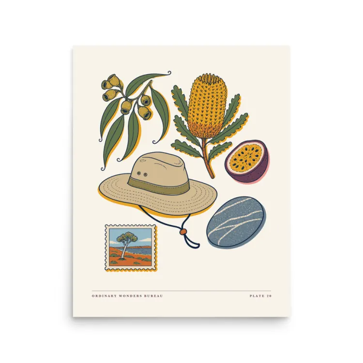 The Australia, Elsewhere Art Print in Unframed.