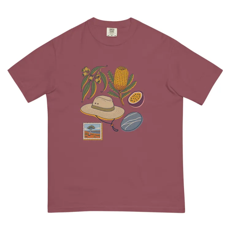 The Australia, Elsewhere Tee in Brick.