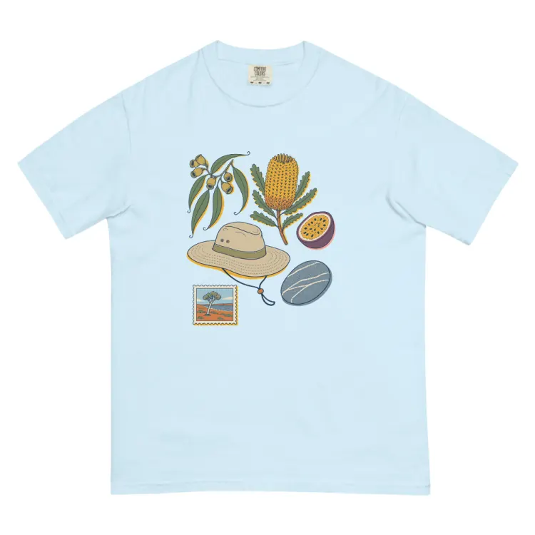 The Australia, Elsewhere Tee in Chambray.