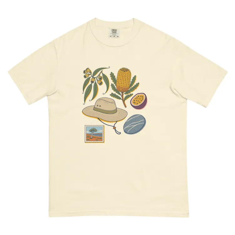 The Australia, Elsewhere Tee in Ivory.