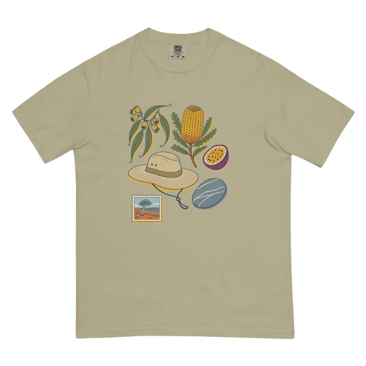 The Australia, Elsewhere Tee in Khaki.