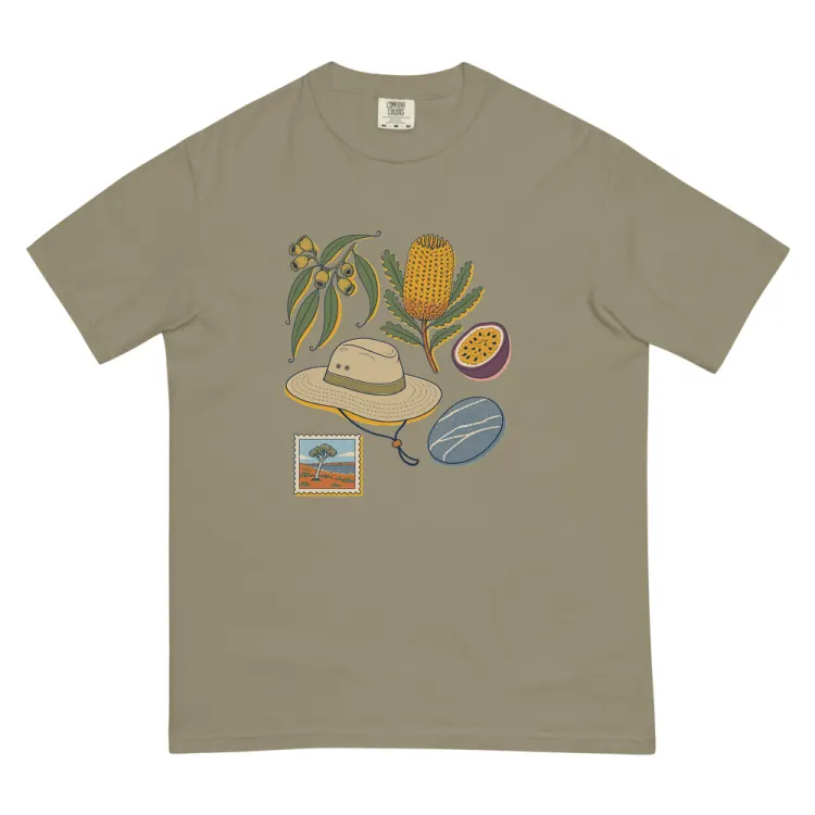 The Australia, Elsewhere Tee in Sandstone.