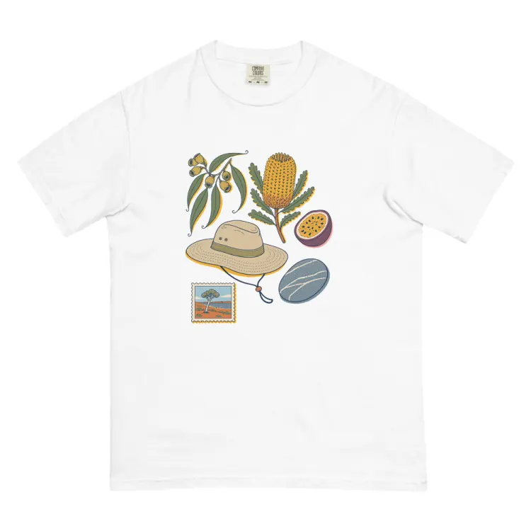 The Australia, Elsewhere Tee in White.