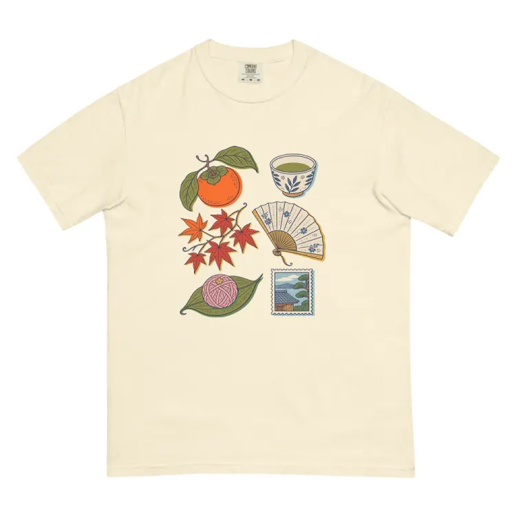 The Kyoto, Elsewhere Tee in Ivory.