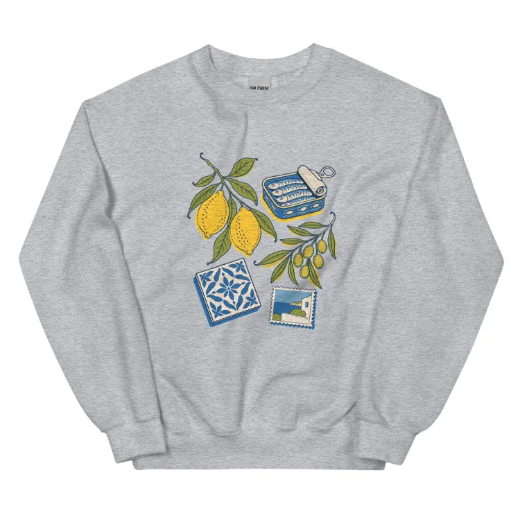 The The Mediterranean Crewneck in Sport Grey.