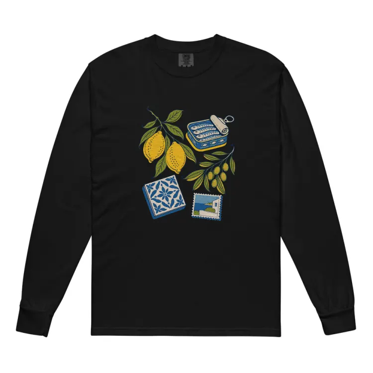 The The Mediterranean Long Sleeve in Black.