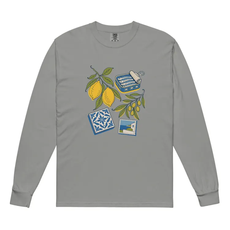 The The Mediterranean Long Sleeve in Grey.
