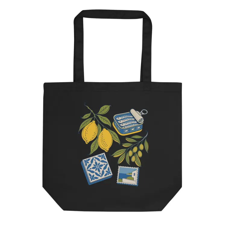 The The Mediterranean Tote in Black.