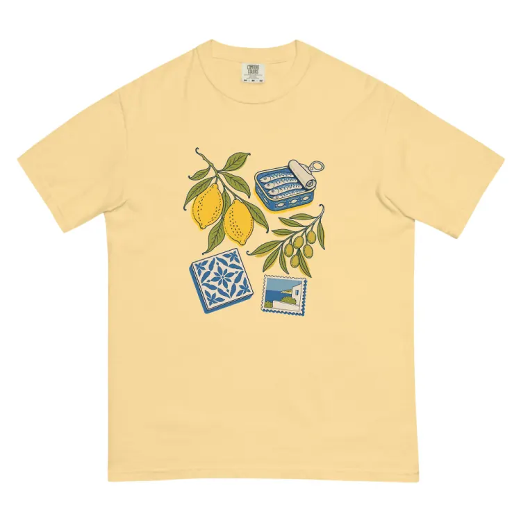 The The Mediterranean Tee in Butter.