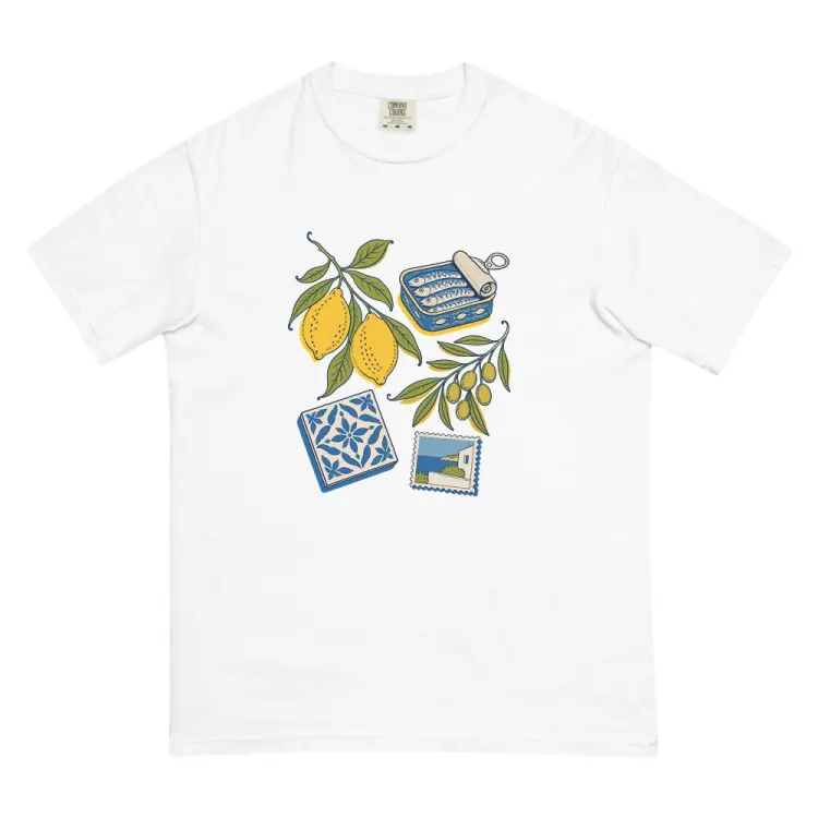 The The Mediterranean Tee in White.