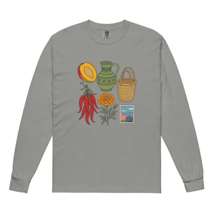 The Oaxaca, Elsewhere Long Sleeve in Grey.