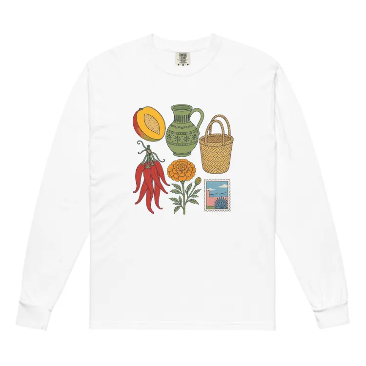The Oaxaca, Elsewhere Long Sleeve in White.