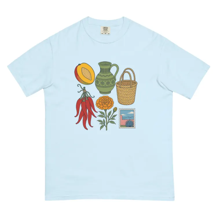 The Oaxaca, Elsewhere Tee in Chambray.