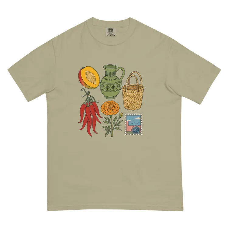 The Oaxaca, Elsewhere Tee in Khaki.
