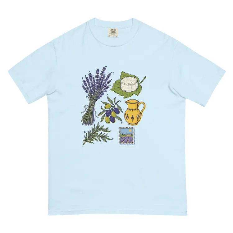 The Provence, Elsewhere Tee in Chambray.