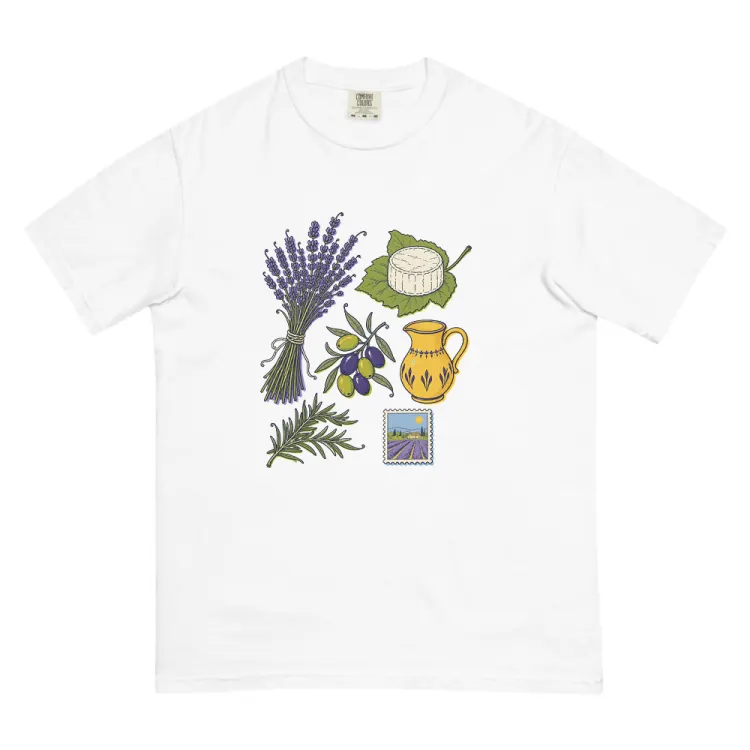 The Provence, Elsewhere Tee in White.