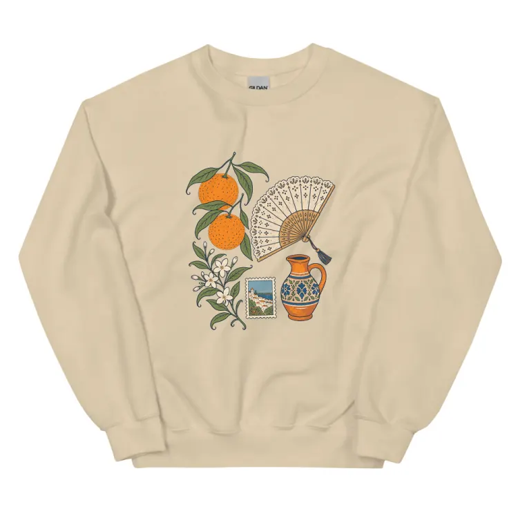 The Seville, Elsewhere Crewneck in Sand.