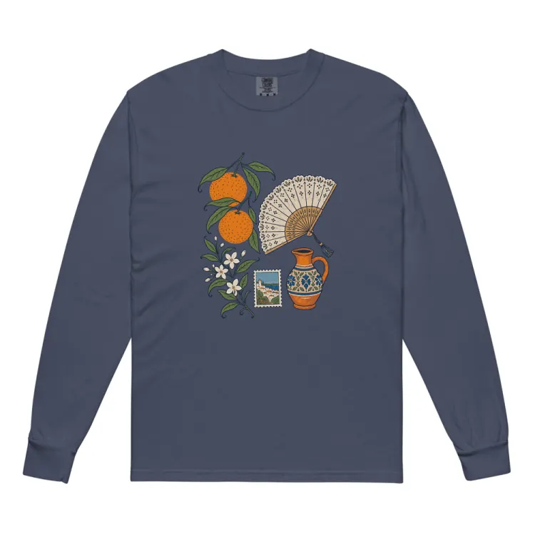 The Seville, Elsewhere Long Sleeve in Navy.