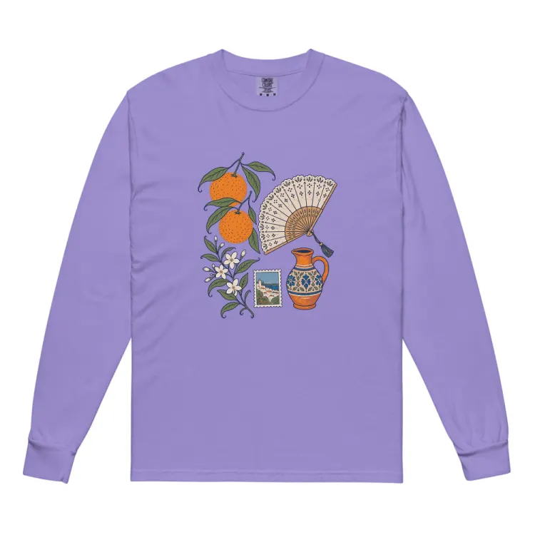 The Seville, Elsewhere Long Sleeve in Violet.