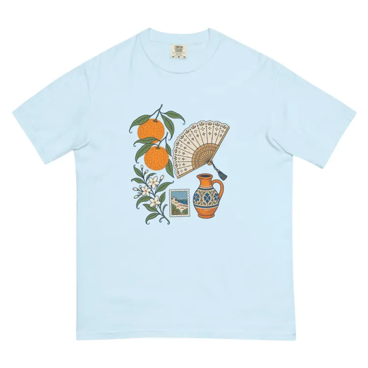 The Seville, Elsewhere Tee in Chambray.