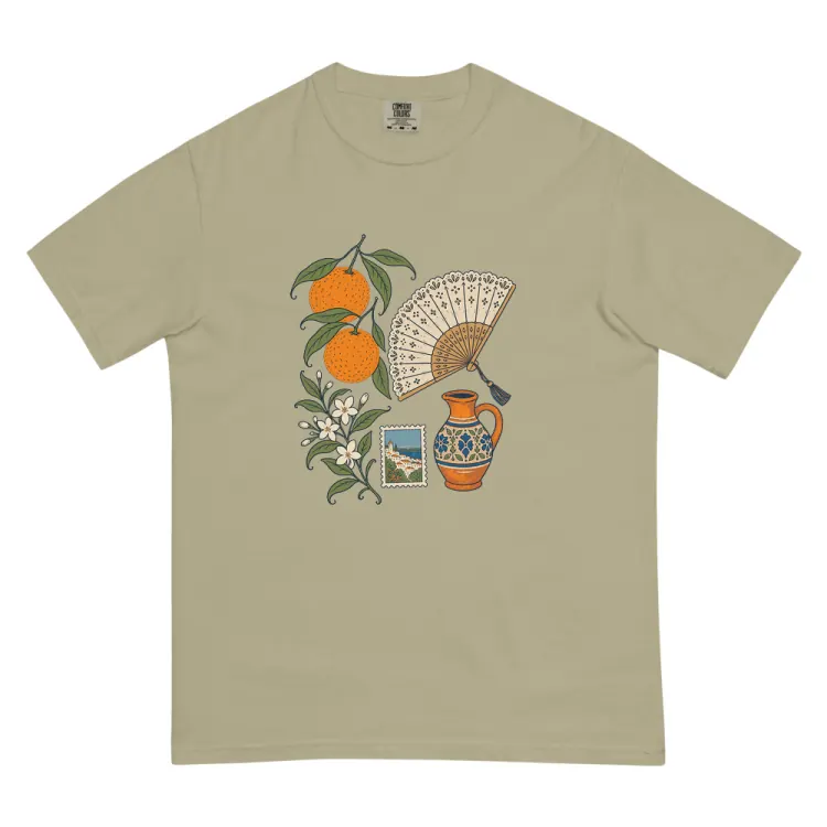 The Seville, Elsewhere Tee in Khaki.