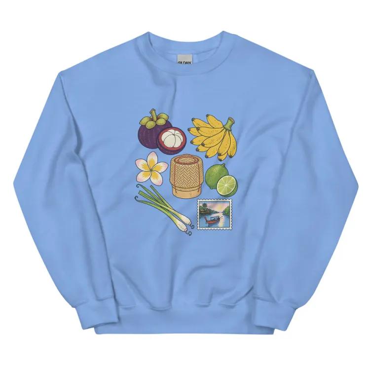 The Thailand, Elsewhere Crewneck in Carolina Blue.