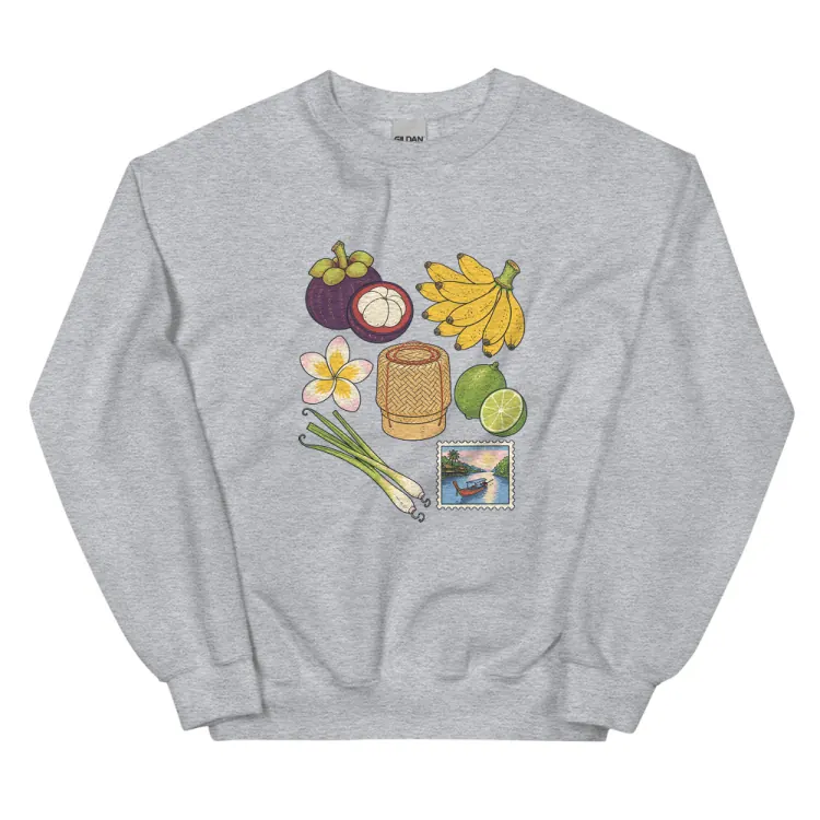 The Thailand, Elsewhere Crewneck in Sport Grey.