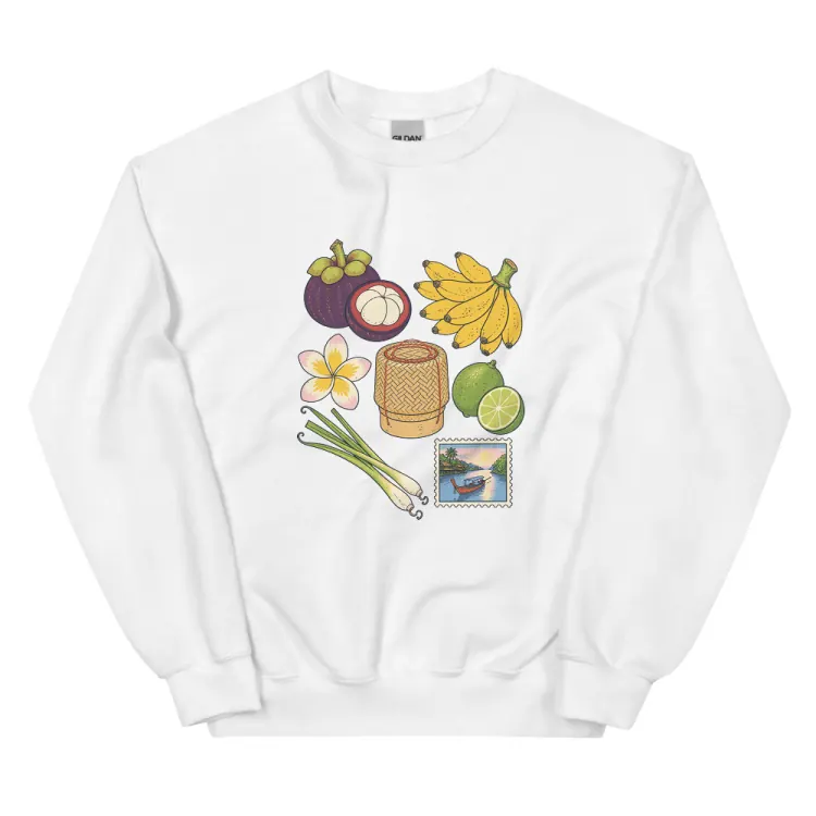The Thailand, Elsewhere Crewneck in White.