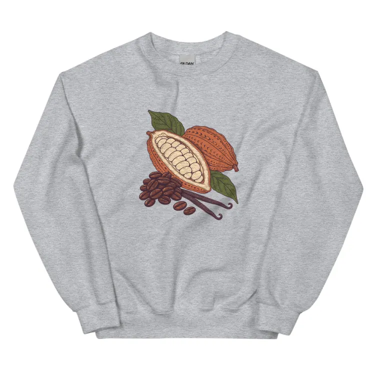 The Espresso & Cacao Crewneck in Sport Grey.
