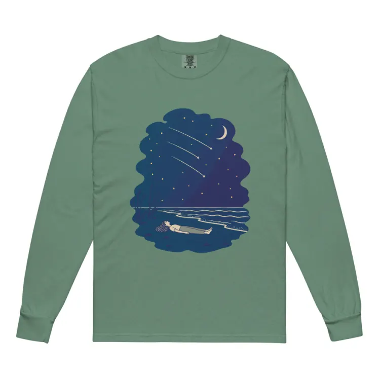 The Falling Stars Long Sleeve in Light Green.